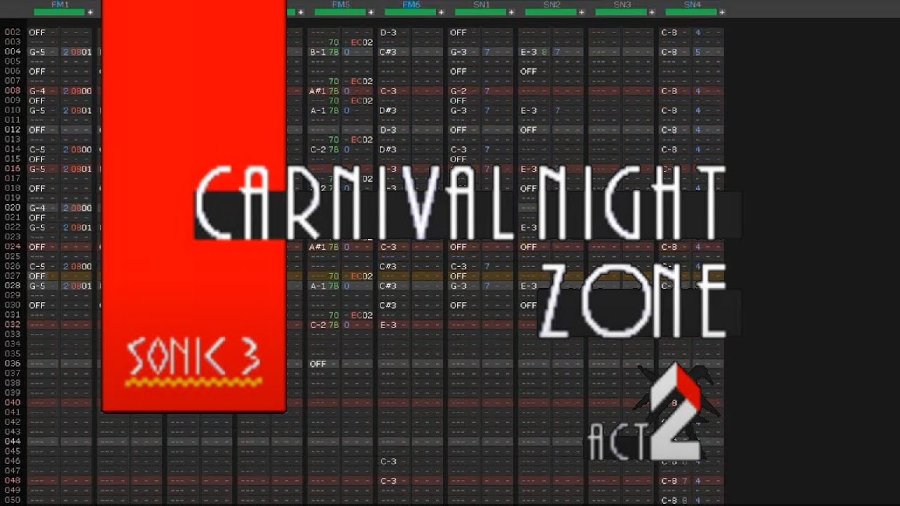 Sonic 3 & Knuckles - Carnival Night Zone Act 2 (Custom) - 16-bit Deflemask