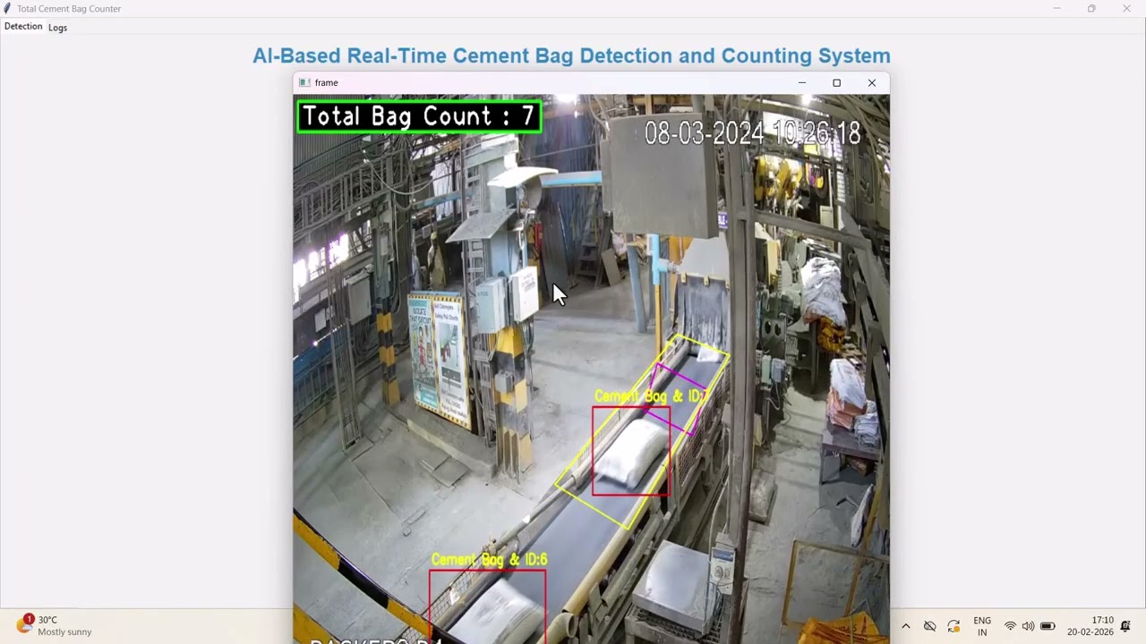 🏗️Real-Time Cement Bag Detection & Counting Using AI YOLOv11 + Python + Computer Vision