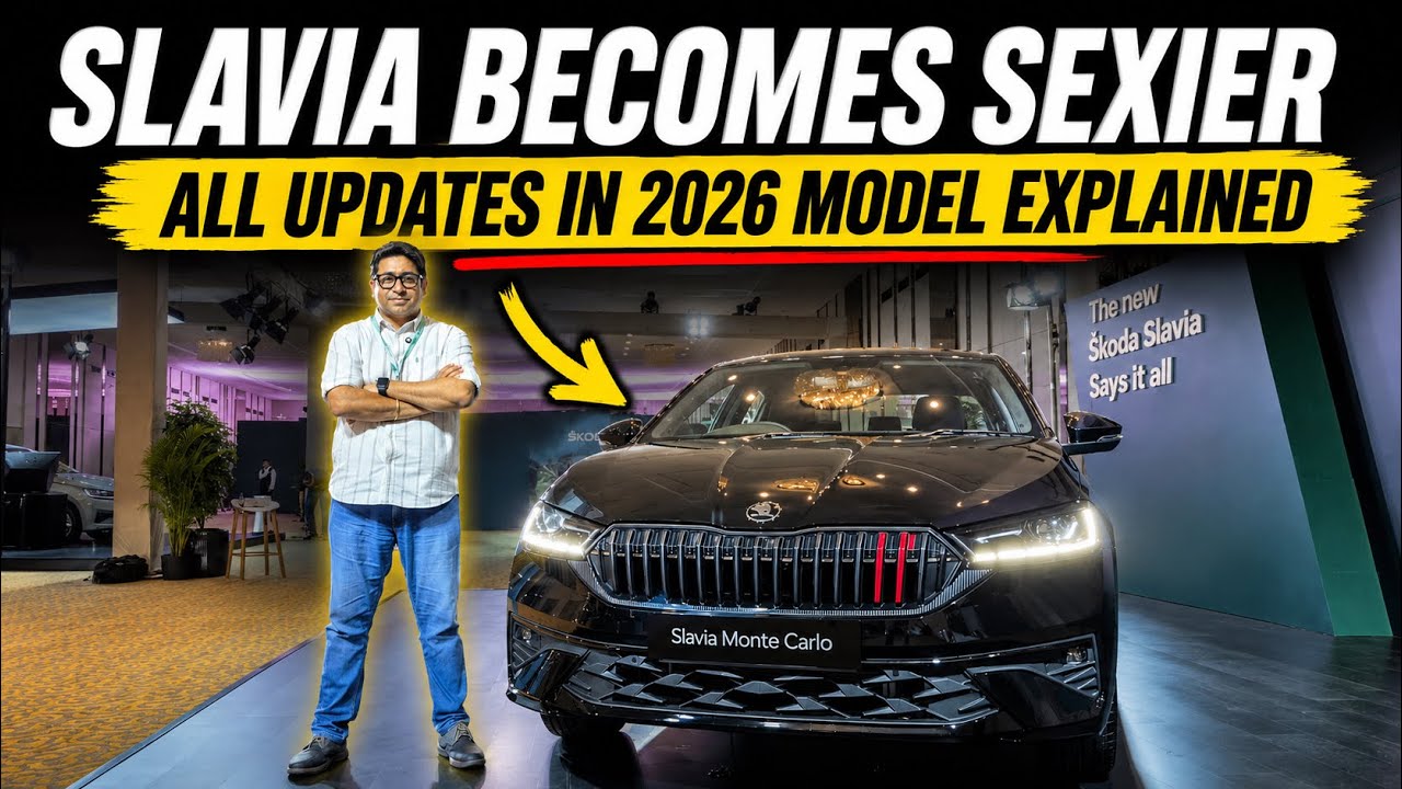 2026 Skoda Slavia Monte Carlo Facelift First Look & Detailed Walkaround
