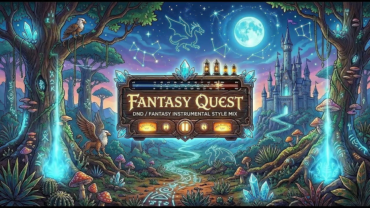 Fantasy Quest 🌌 RPG Focus & Writing • Orchestral Adventure Instrumental Mix