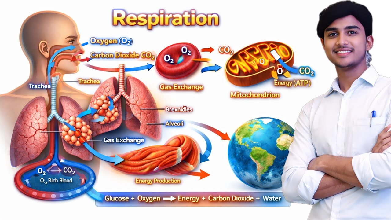 Oxygen शरीर में जाकर क्या करती है? | Respiration Process Explained