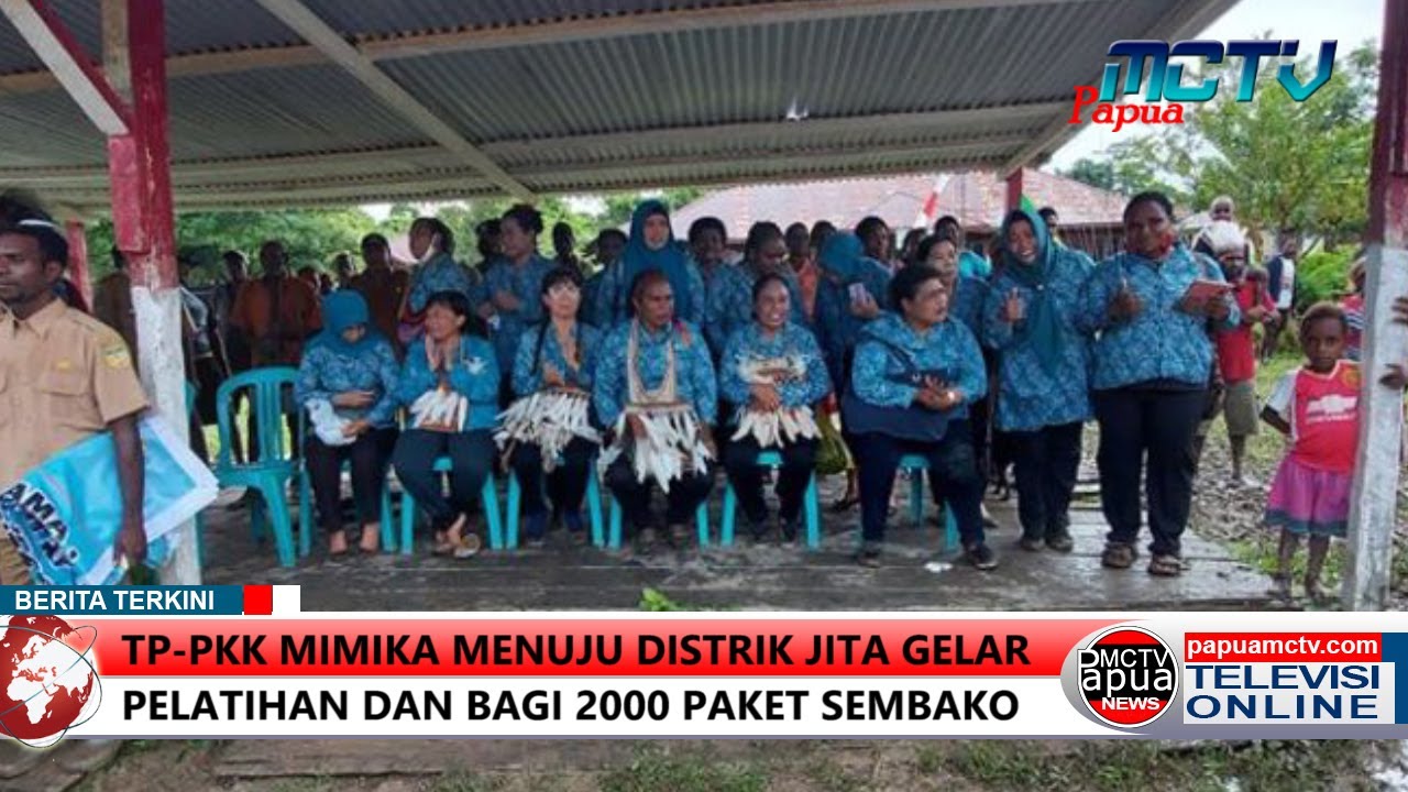 TP PKK MIMIKA MENUJU DISTRIK JITA GELAR PELATIHAN DAN BAGI 2000 PAKET SEMBAKO