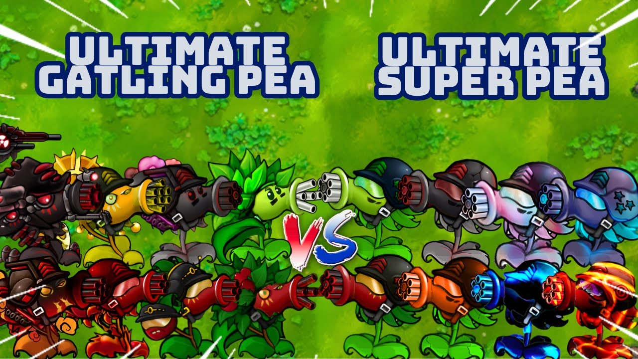 PvZ1 Fusion 3.1 Challenges!!! Team ULTIMATE GATLING PEA Vs Team ULTIMATE SUPER PEA | Who Will Win???
