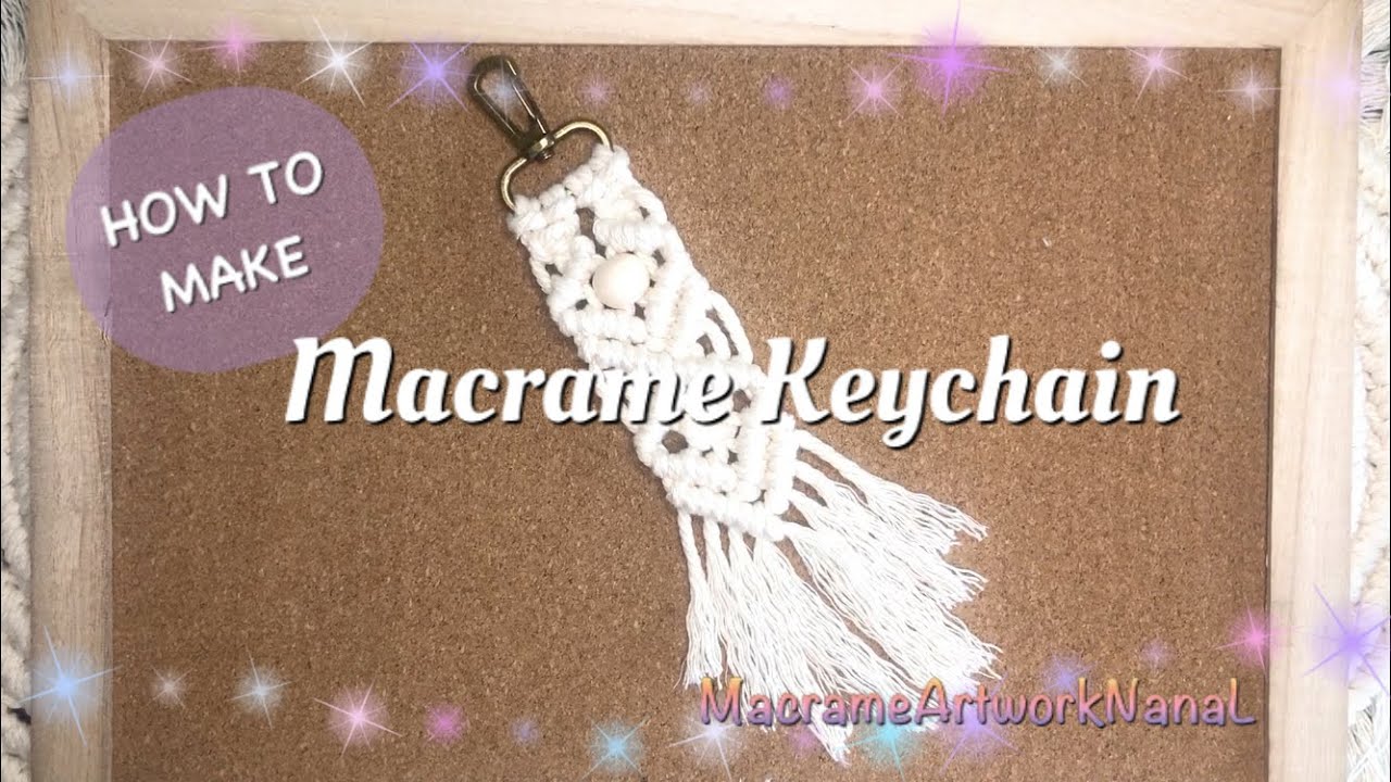 How to make Macrame Keychain DIY| マクラメキーホルダーの作り方
