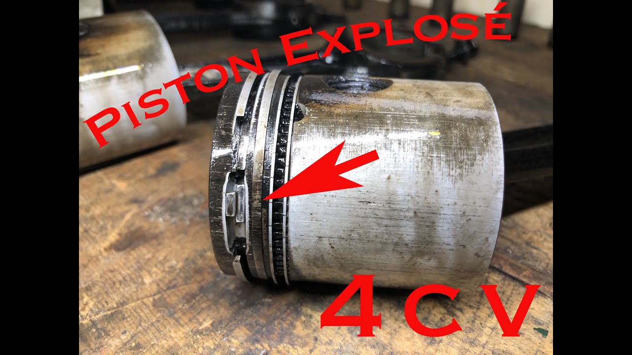 Piston explosé...Démontage du bas moteur 4cv Partie 2...