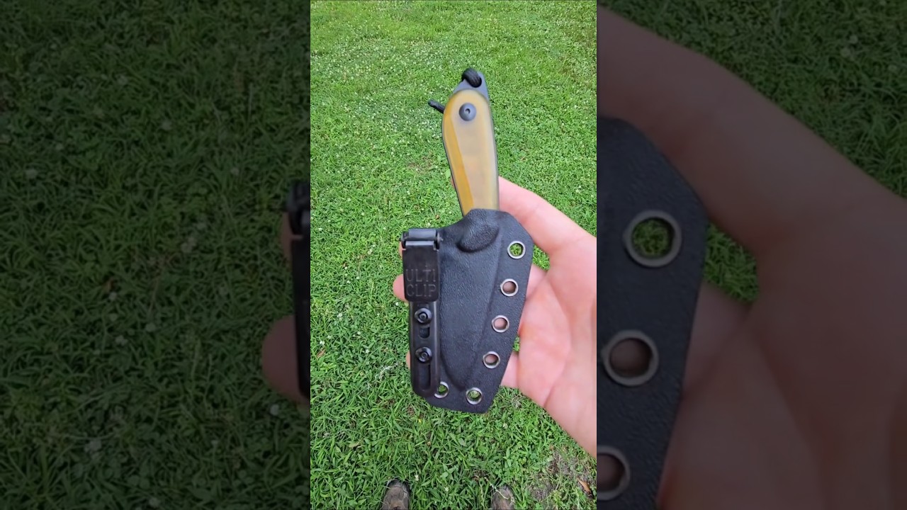 Ulti-Clip Slim 3.3 On Kizer Buddy Sheath #ulticlip #kizerbuddy #edc #fixedblade #pocketcarry