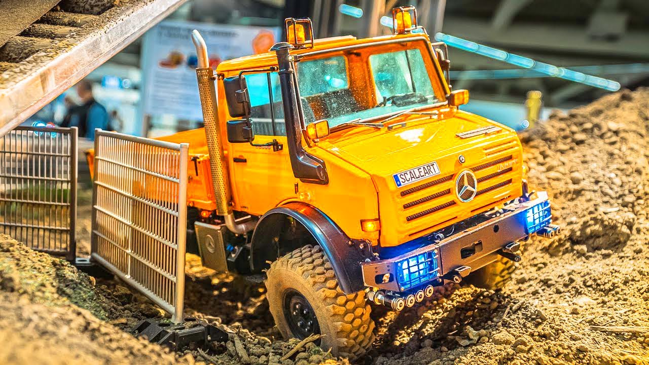 ScaleART RC TRUCK MODELS AT INTERMODELLBAU DORTMUND 2021 - SCALEART UNIMOG IN ACTION