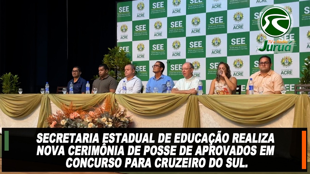 Sec. Estadual de Educação realiza nova cerimônia de posse de aprovados em concurso para CZS