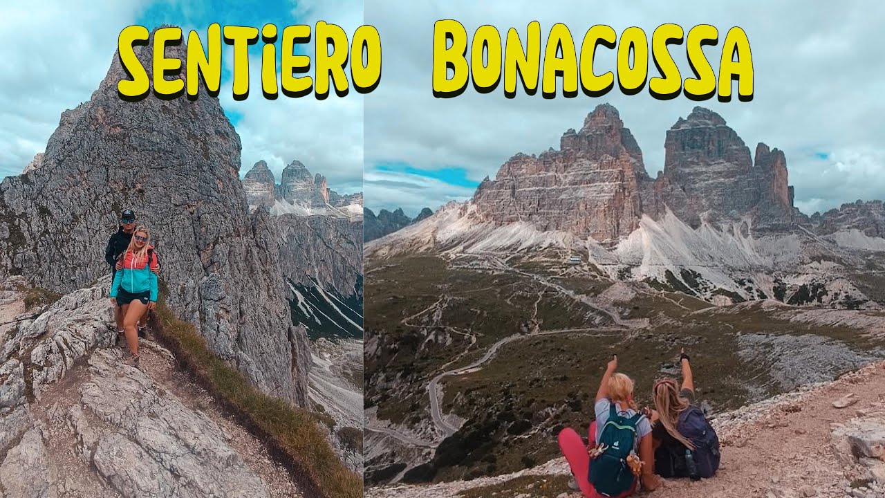 Sentiero Bonacossa (Cadinigruppe) in Südtirol Italien von Misurinasee zu den 3 Zinnen 🏔️🥾