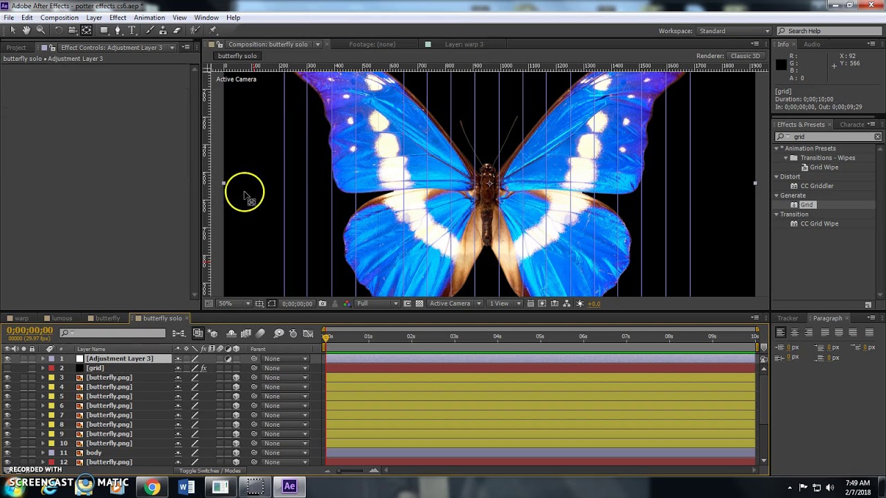 AE butterfly Tutorial 1