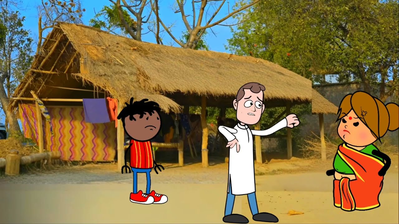 रोज रोज के झगड़ा से कल्लू होय गये तंग। GONDA CARTOON