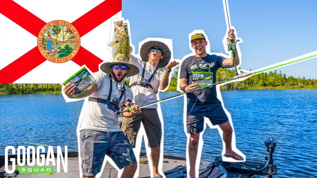 GOOGAN 1v1v1 Florida POND FISHING CHALLENGE!