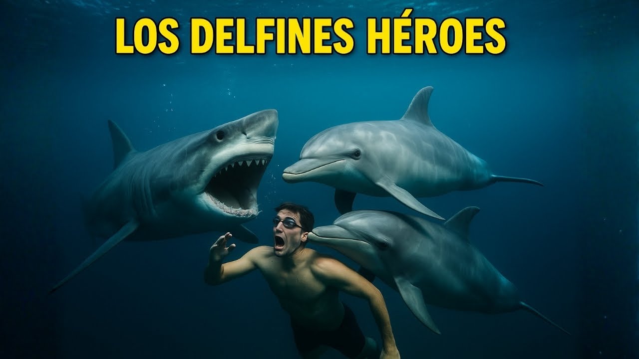 Los Delfines Héroes que Encararon un Tiburón para Salvar Vidas