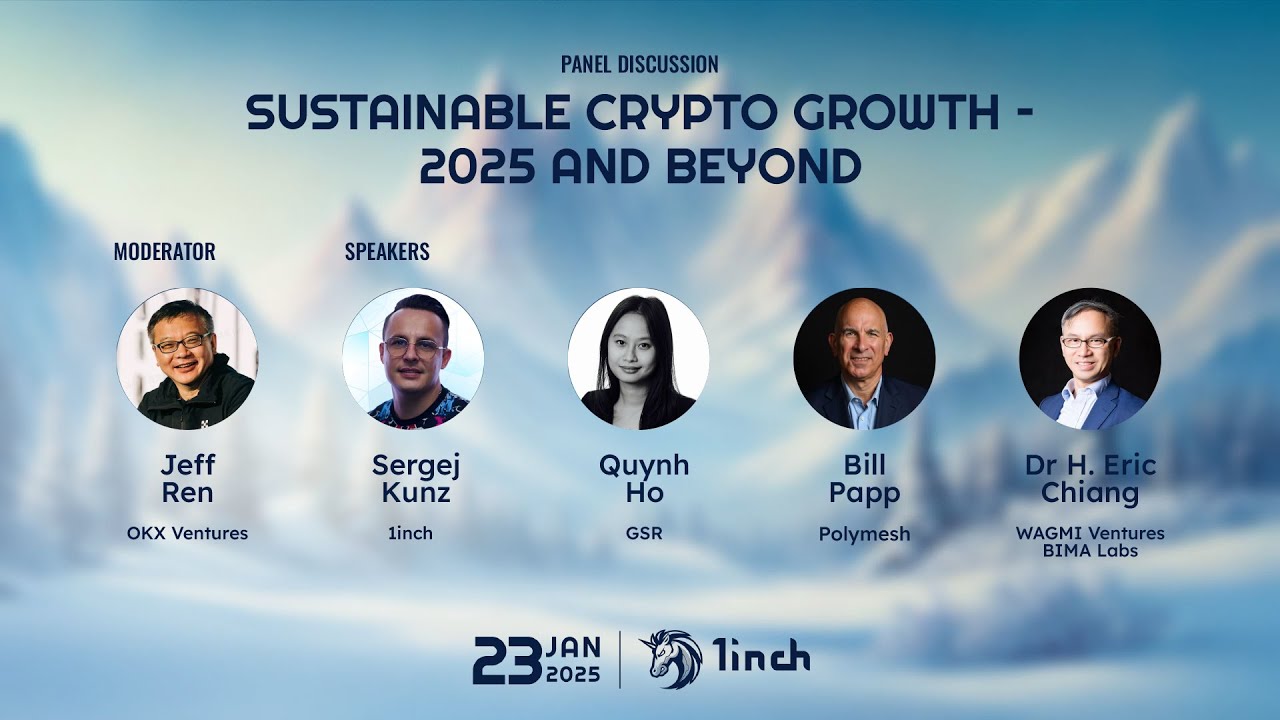 Sustainable crypto growth - 2025 and beyond | 1inch Davos conference, 2025