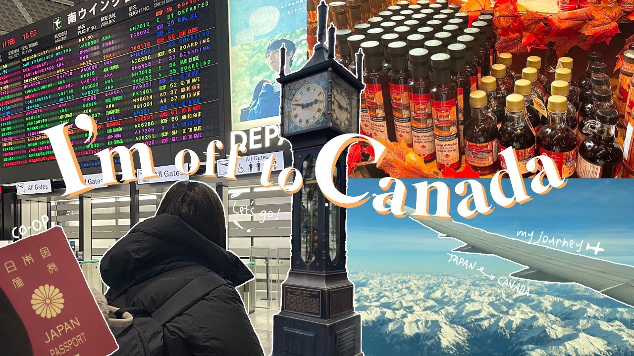【COOP留学】EP.1 | カナダへ遂に出発✈︎ 🇨🇦| 出発から到着まで | 休学留学👩‍💻💭(Eng)