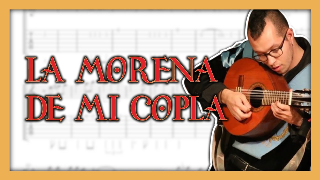 Cómo tocar LA MORENA DE MI COPLA | Barítono y bandurria | Partitura cifrada