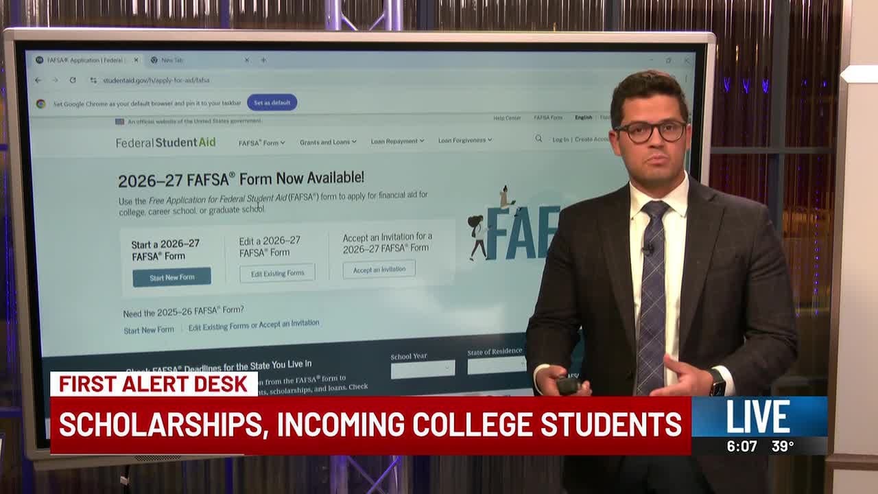 Consider scholarships during college application process