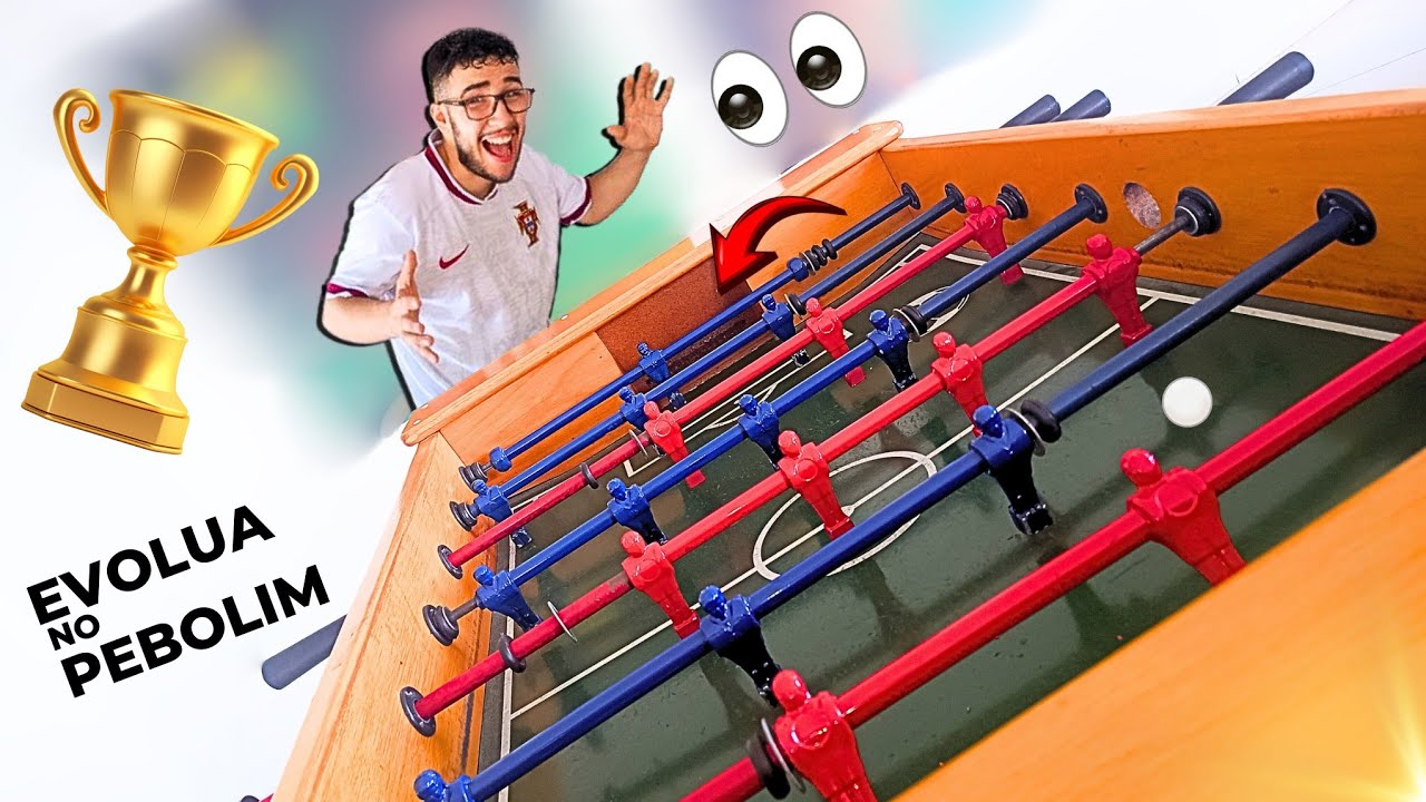 COMO SER O MAIORAL NO PEBOLIM 😎 (pebolim totó)