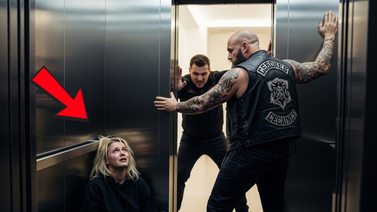 “Help Me!” She Rushed Into An Elevator To Escape Her Ex — A Hells Angel Was Already Inside