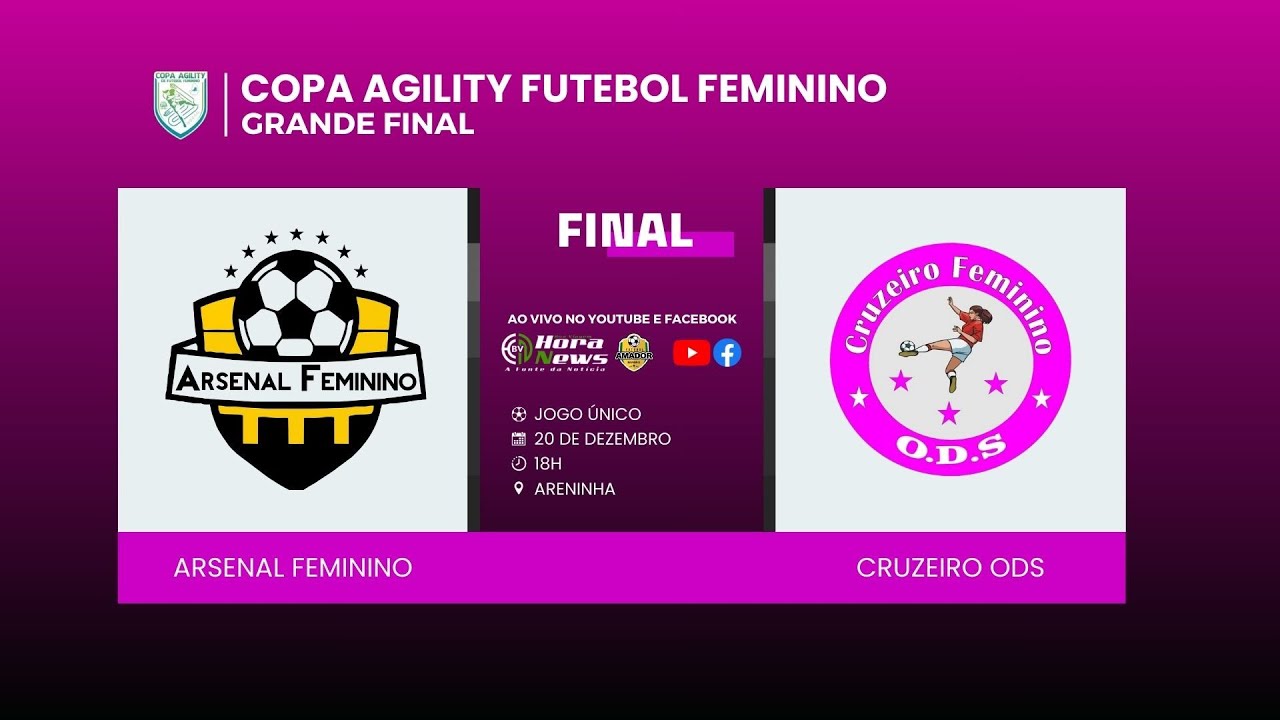ARSENAL FEMININO X CRUZEIRO ODS | GRANDE FINAL | COPA AGILITY FEMININA 2025