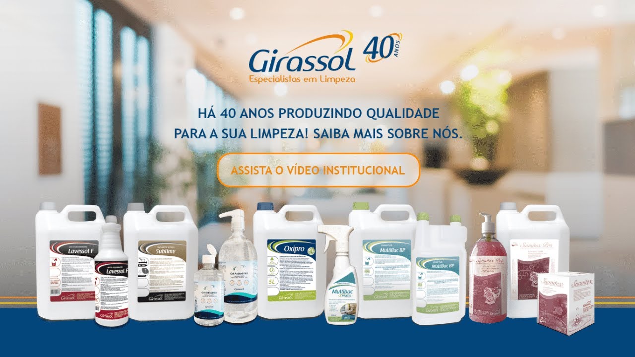 Conheça a fabrica de produtos de limpeza Girassol | 40 anos