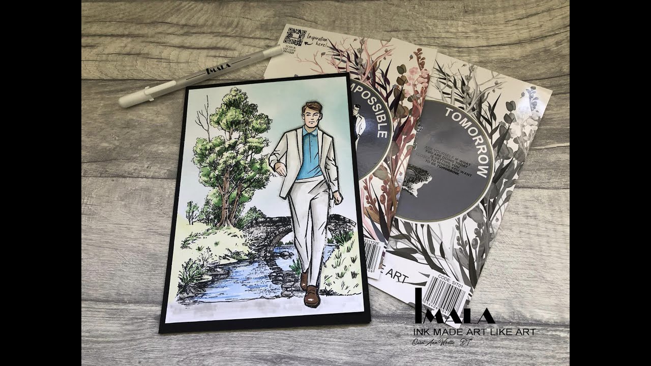 Fathers Day Card Tutorial with Imala Stamps