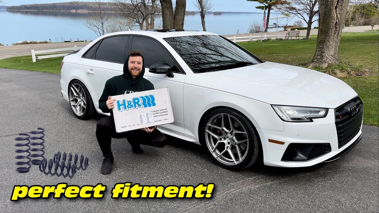 Lowering My Audi S4 With H&R Sport Lowering Springs!