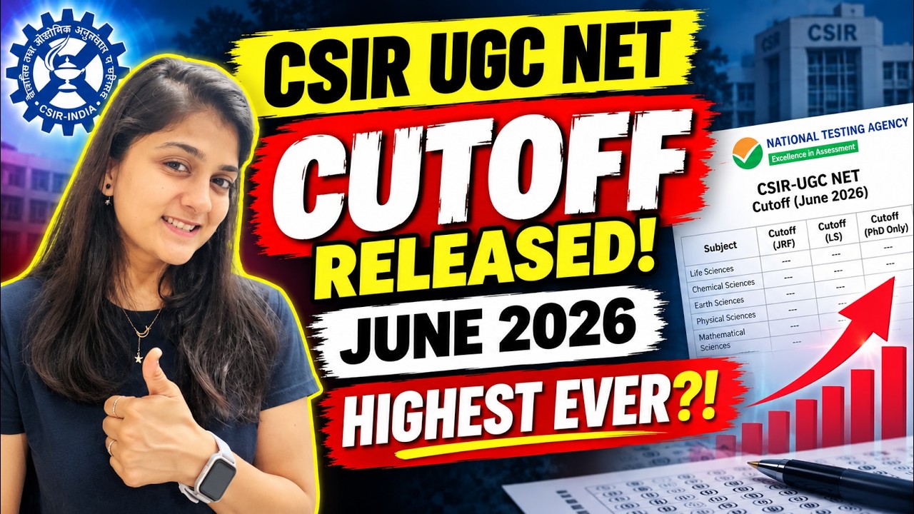 CSIR UGC NET June 2026 Cutoff Released 🚨 | Highest Ever | Category Wise