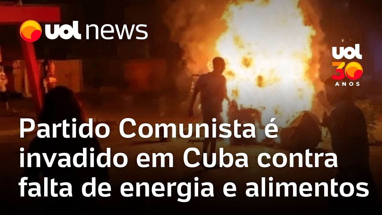 Cuba: Manifestantes atacam Partido Comunista; crise é agravada por falta de energia e alimentos