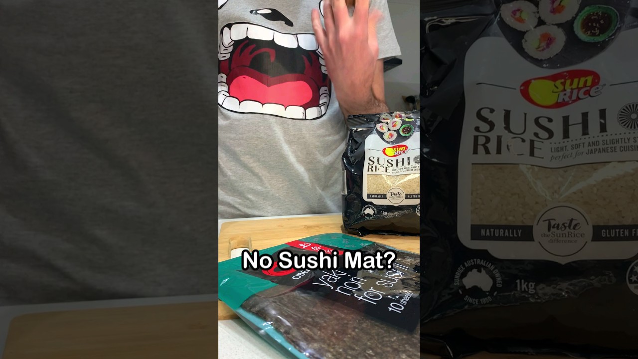 How to make easy sushi without a sushi mat