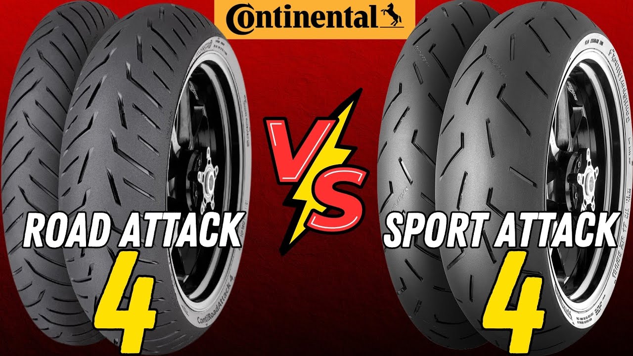 Continental Road Attack 4 против Sport Attack 4: Touring против Sport Performance