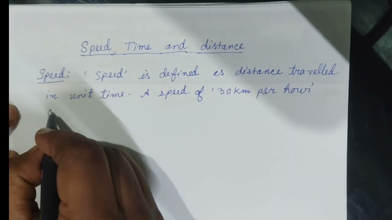 Speed, Distance and Time for jnv aspirants.