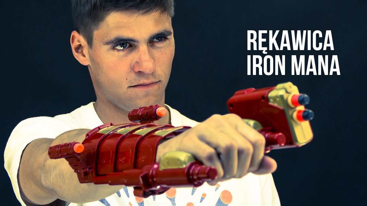 Nerf Marvel - Rękawica Iron Mana z wyrzutnią Nerf