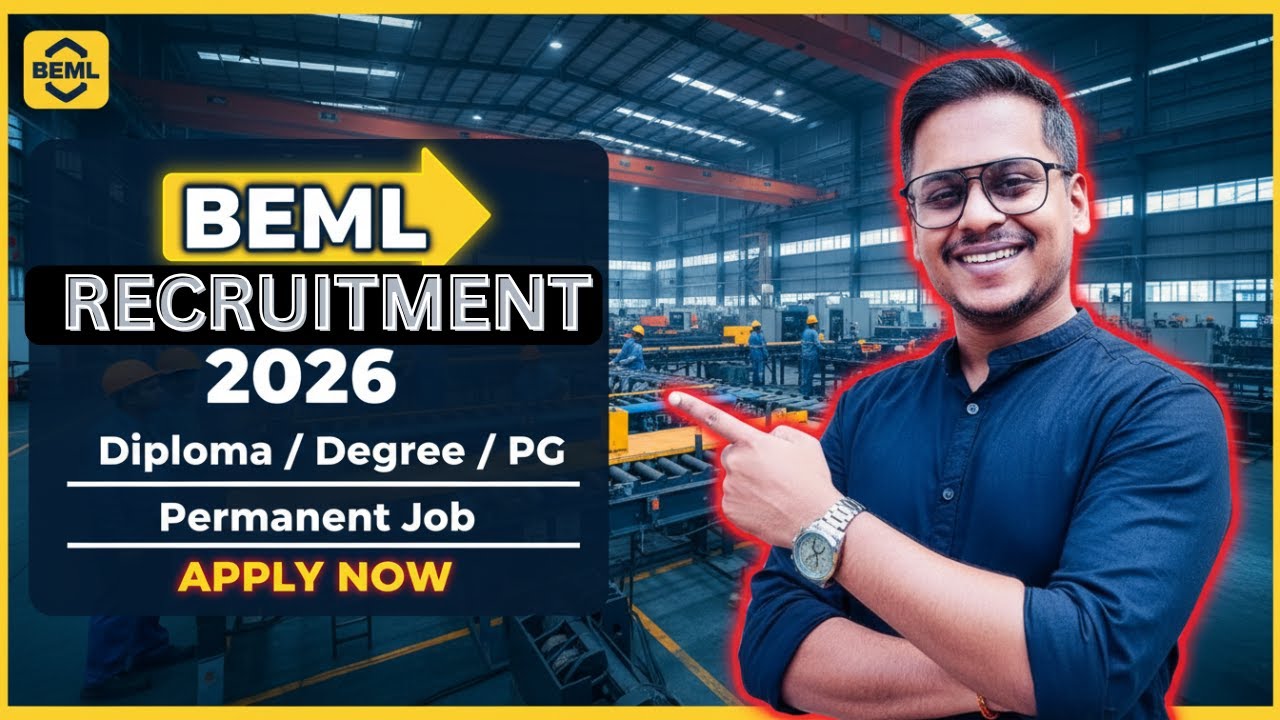 BEML Recruitment 2026 | Diploma / Degree / PG | സ്ഥിരം സർക്കാർ ജോലി