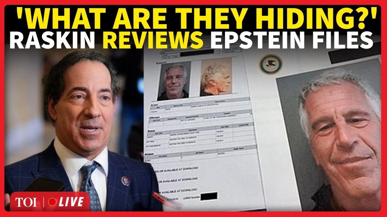 LIVE | Rep. Jamie Raskin Sounds Alarm On Epstein Files; Says 'Very suspicious And Baffling'