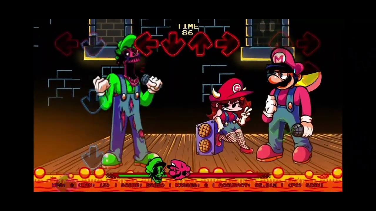 I hate you but Mario stays after the fight between him and his brother Luigi