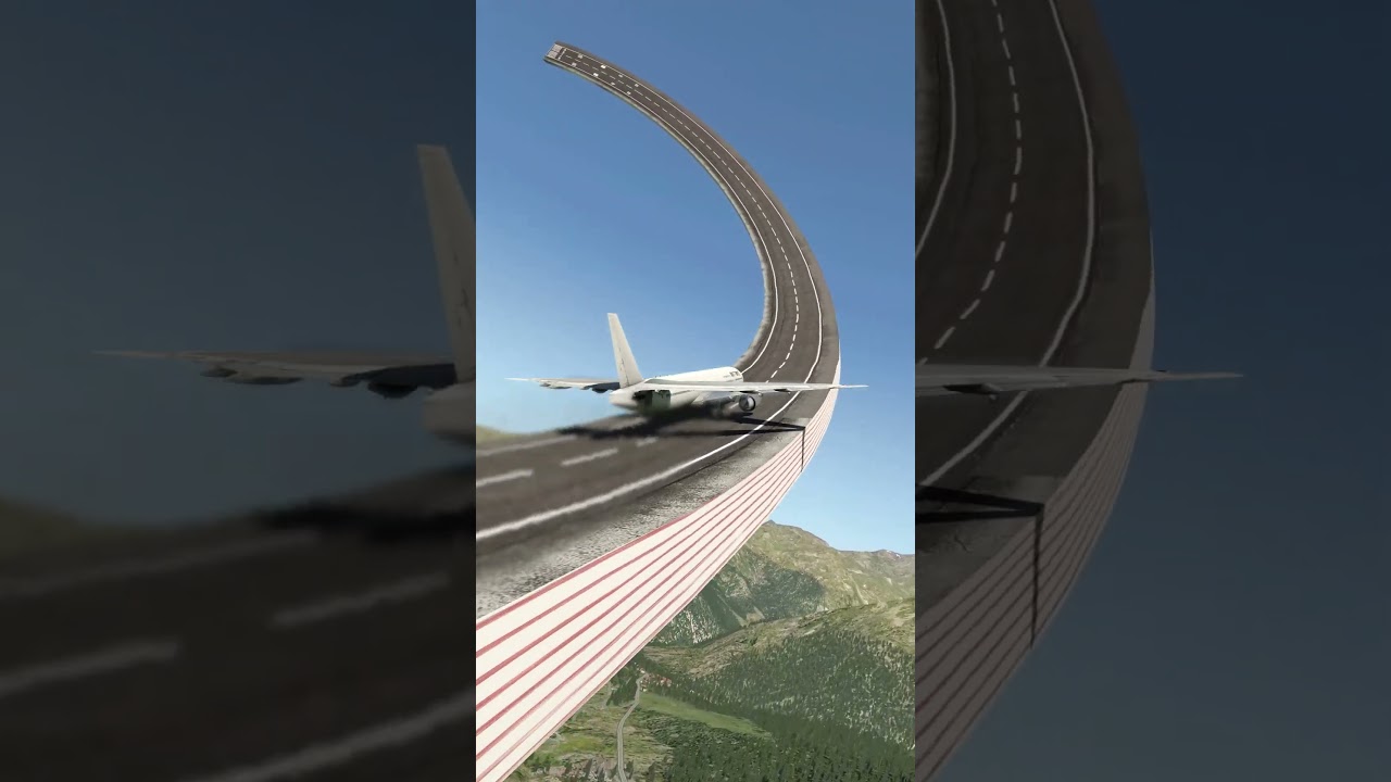 The modified 777 takes off like this. Do you dare to ride it? Simulation 