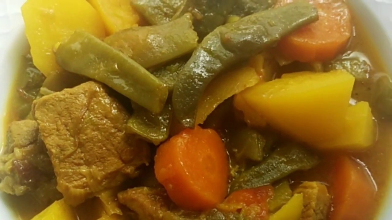 JUDIAS VERDES CON CARNE.