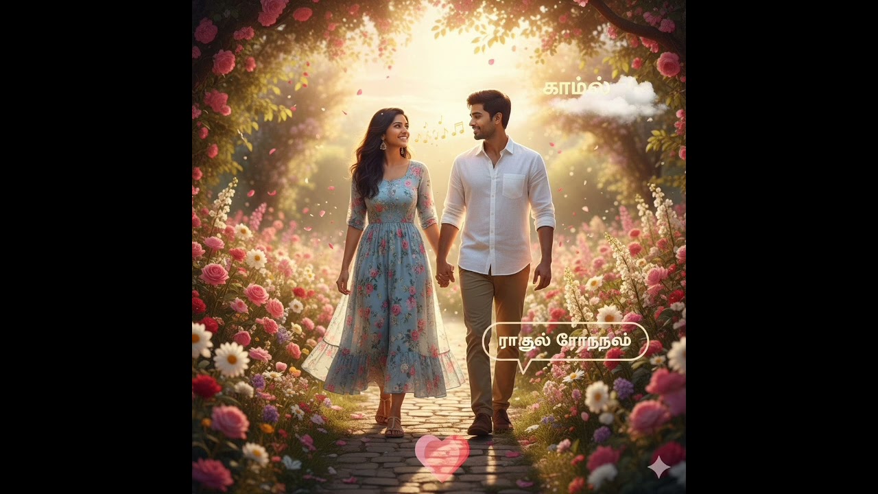 உன் அழகைக் கண்டு பூக்கள் எல்லாம் வியந்து போகிறது காதலியே