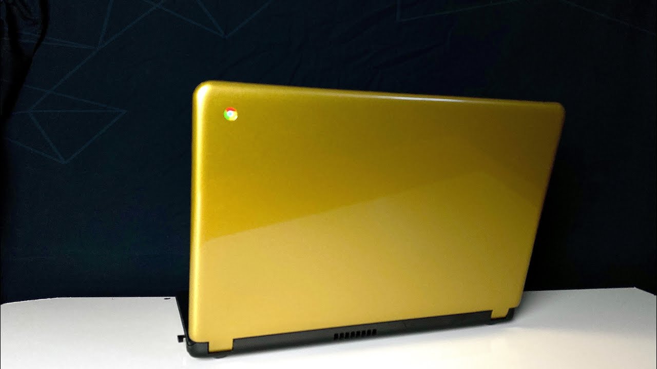 Custom Gold Laptop Wrap.