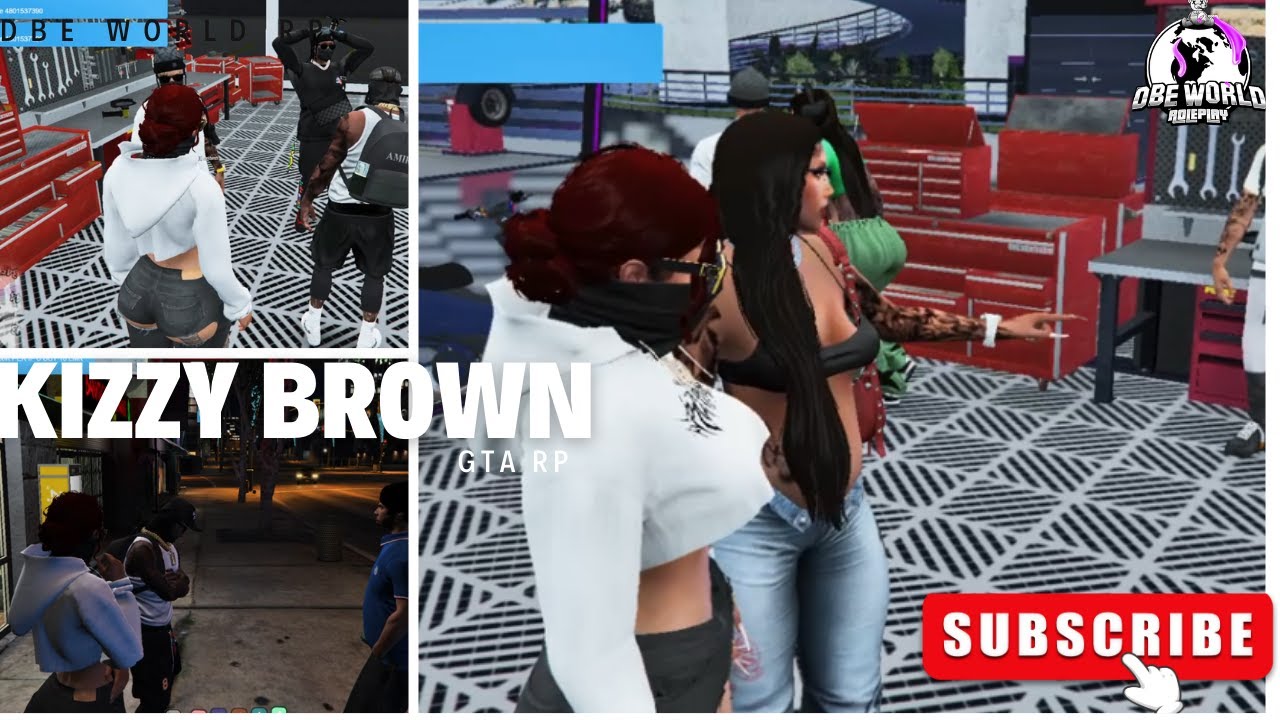 I GOT NEW JOB AT THE BADDIES AUTO 💥KIZZY BROWN IN DBE WORLD RP 🌍 GTA RP 💥FIVEM EP3