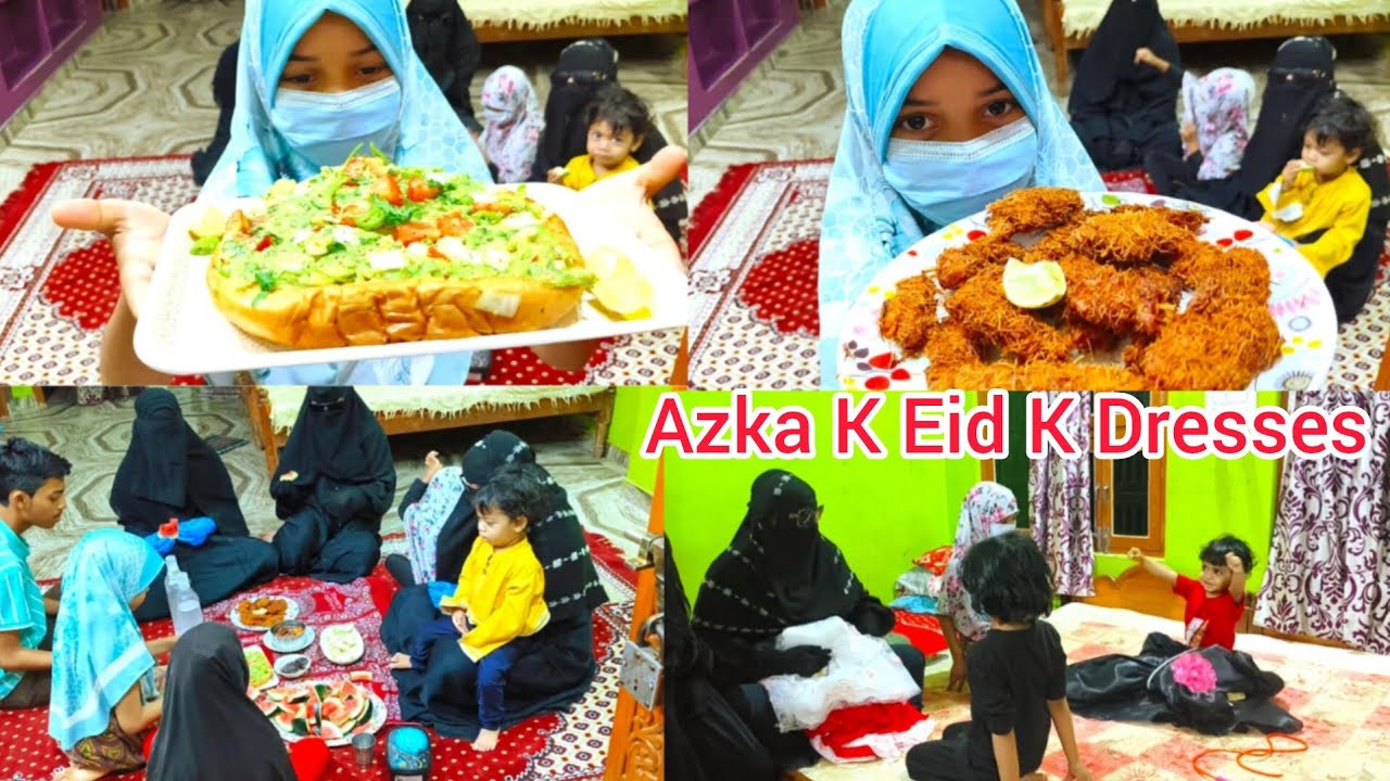18th Day Of Ramzan | Chicken Sticks Recipe | Azka K Eid K Dresses 🥻 Hyderabadi Ammi And Kids Vlog