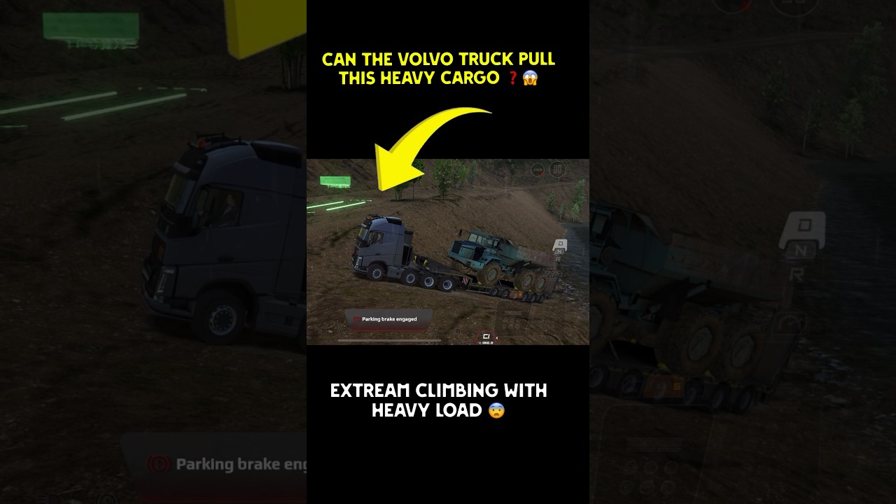 🤔CAN THE VOLVO 🚚TRUCK PULL THIS HEAVY CARGO❓ON EXTREAM CLIMBING #trucksimulator #truckgames #toe3