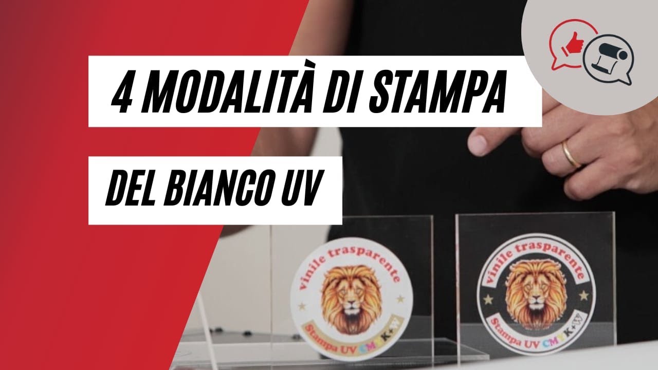Le 4 Modalità di Stampa del bianco UV