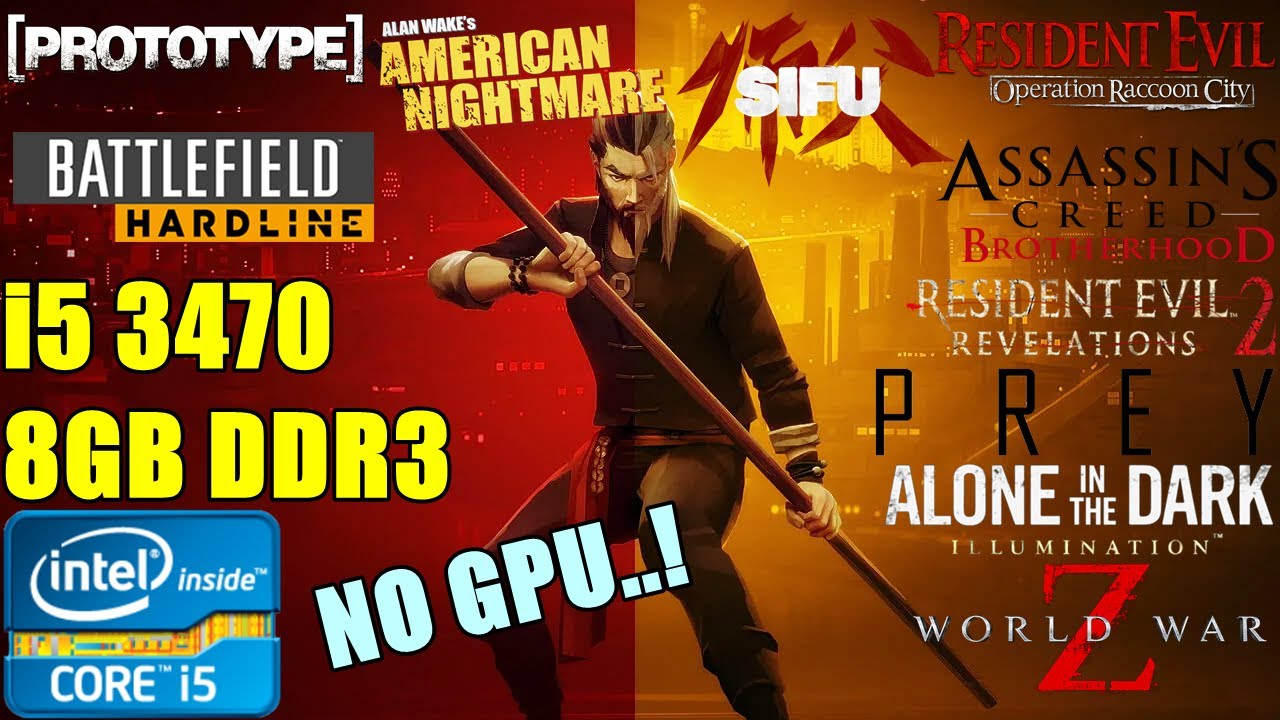 10 Games Tested - on intel HD 2500 Graphics (Core i5 3470)  - Benchmark Test | Soul Z Gaming