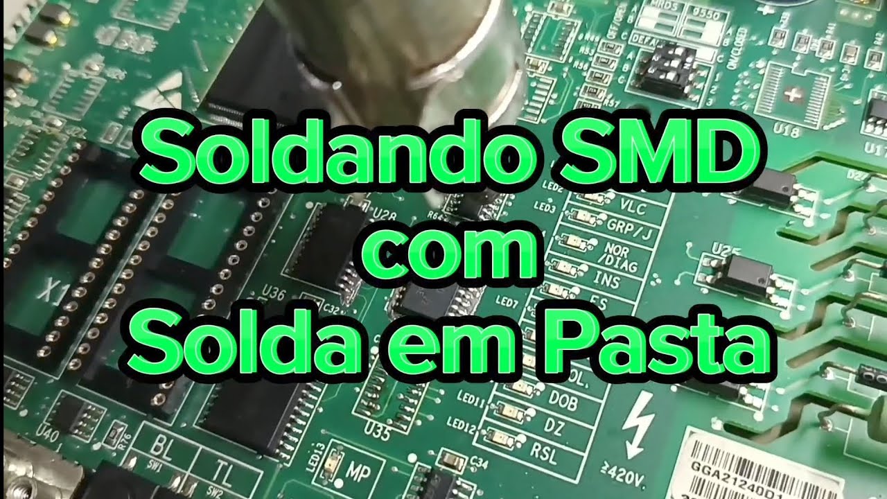 Usando Solda em Pasta para soldar componentes SMD