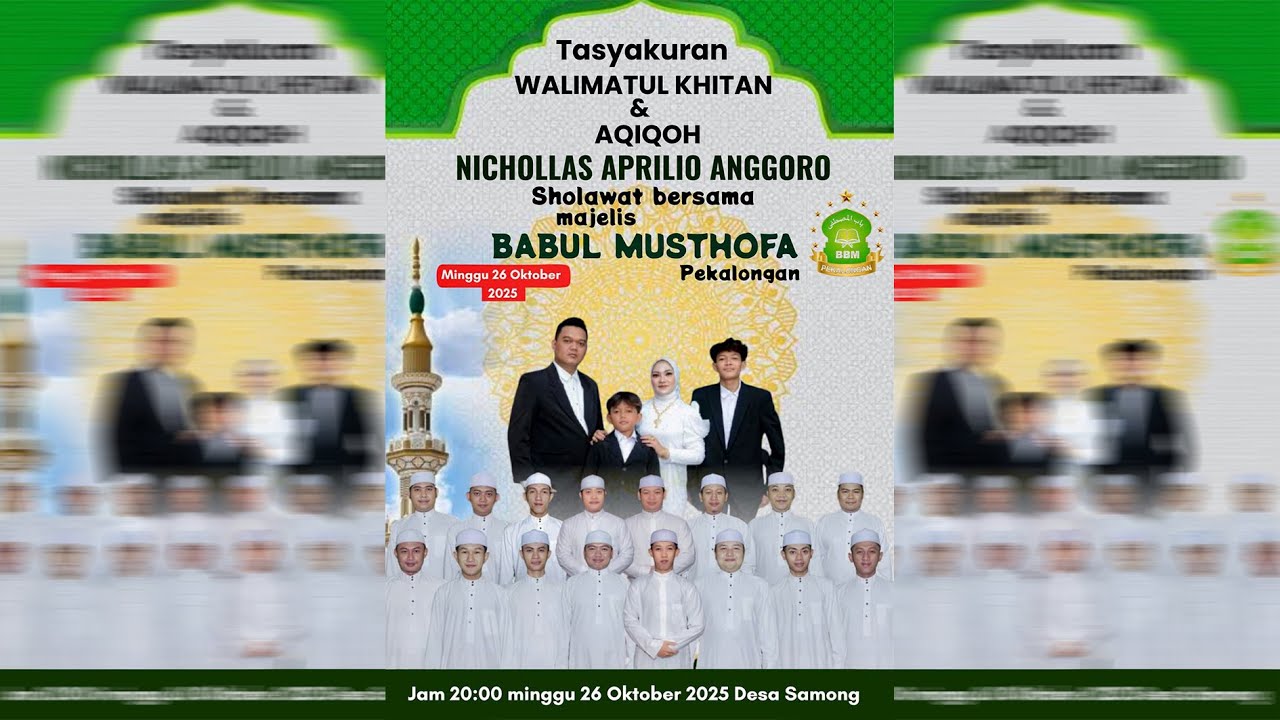 🔴SAMONG WETAN BERSHOLAWAT  TASYAKURAN KHITAN - PEMALANG || BABUL MUSTHOFA PEKALONGAN
