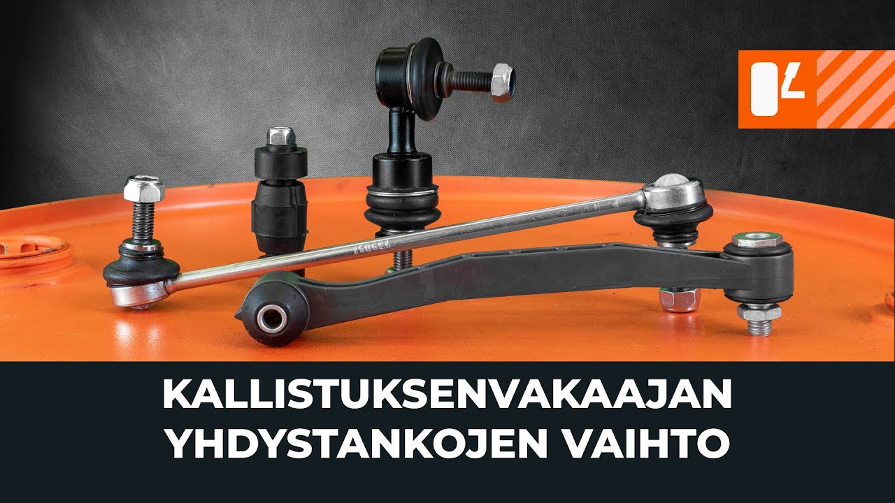 Kuinka vaihtaa kallistuksenvakaajan yhdystangot autoon [AUTODOC-OHJEVIDEO]