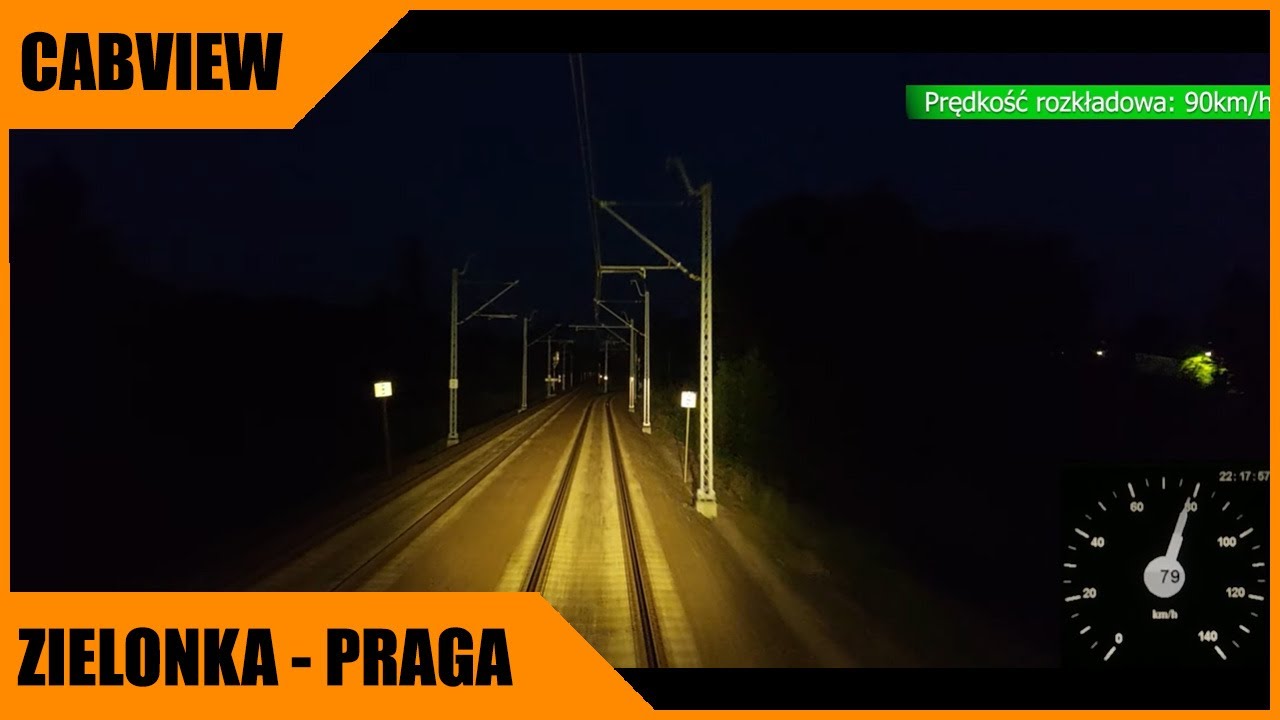 Zielonka - Warszawa Praga + prędkości rozkładowe