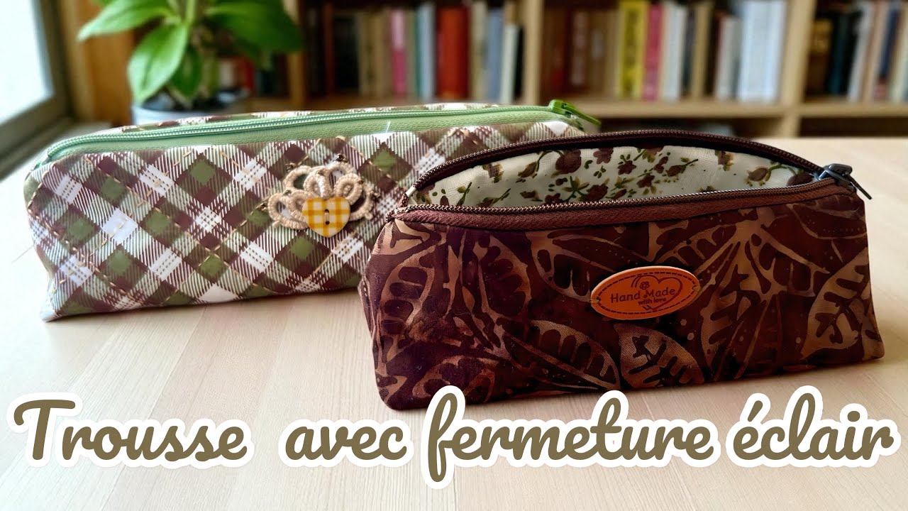 Trousse avec fermeture éclair#couture#trousse#trousseau#шитье#шиття#косметичка#